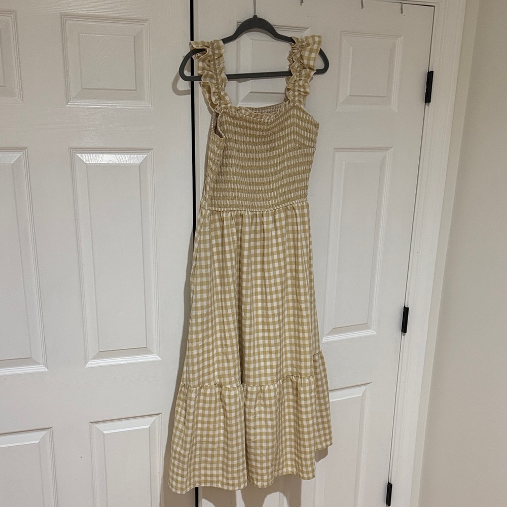 PrettyGarden Yellow Checkered Dress - Picture 8 of 10